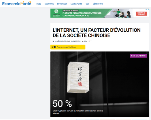 economie-matin-veronique-duong-interview-tribune-seo-baidu-marketing-chine